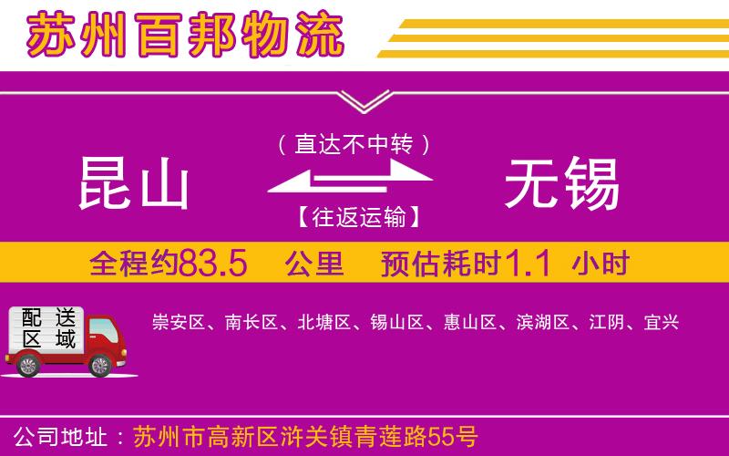 昆山到無(wú)錫物流公司