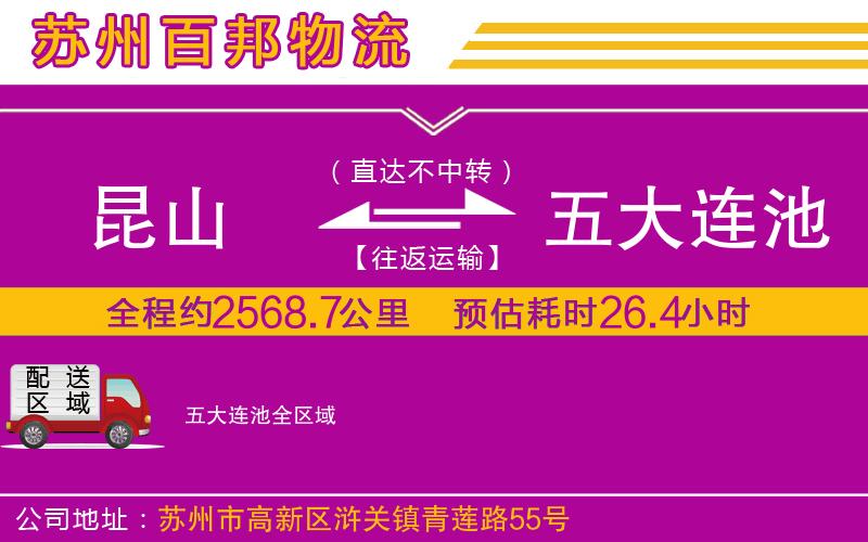 昆山到五大連池物流公司