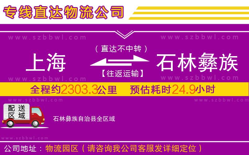 上海到石林彝族自治縣物流專線