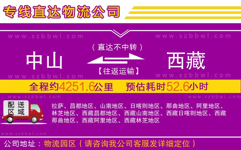 中山到西藏物流專(zhuān)線