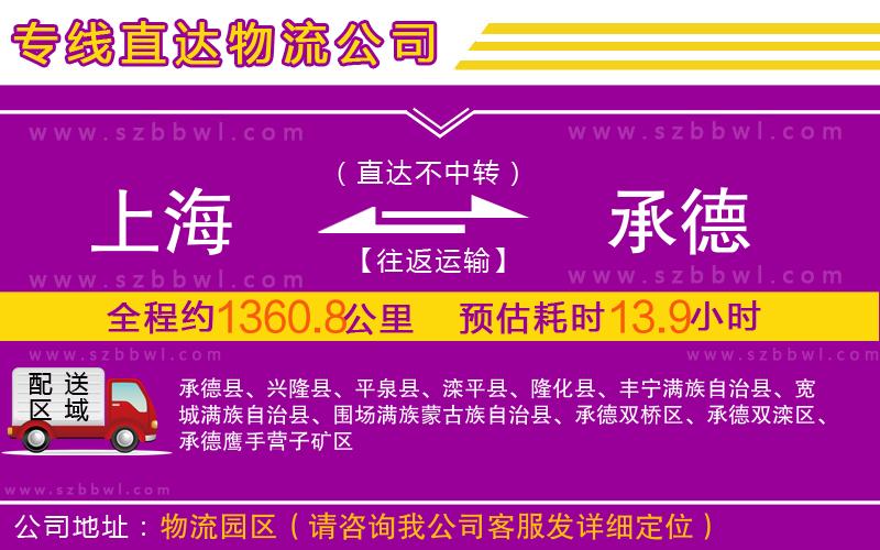 上海到承德物流專(zhuān)線(xiàn)