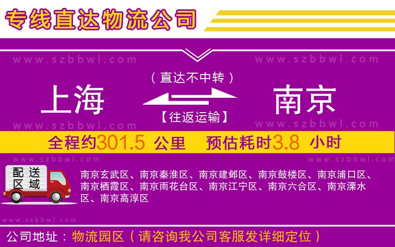 上海到南京物流專線