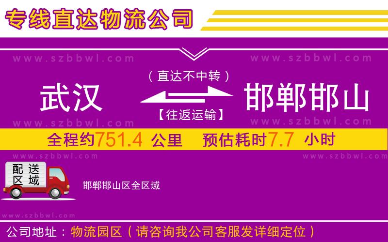 武漢到邯鄲邯山區(qū)物流專線