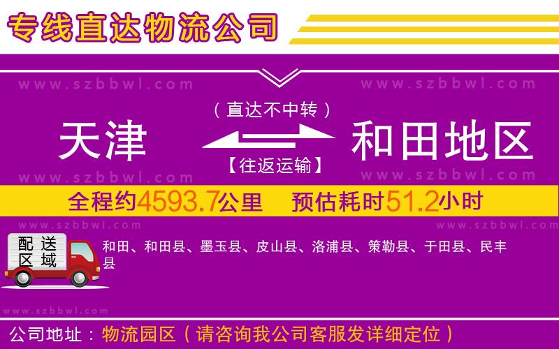 天津到和田地區(qū)物流專線