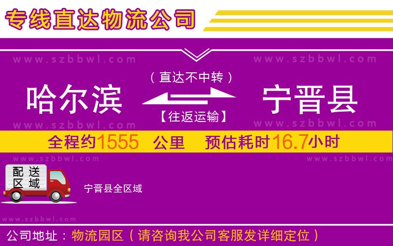 哈爾濱到寧晉縣物流公司