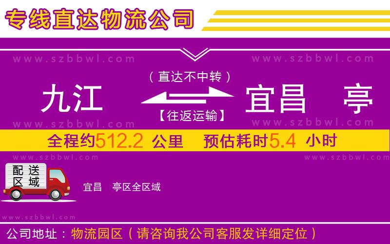 九江到宜昌猇亭區(qū)物流公司