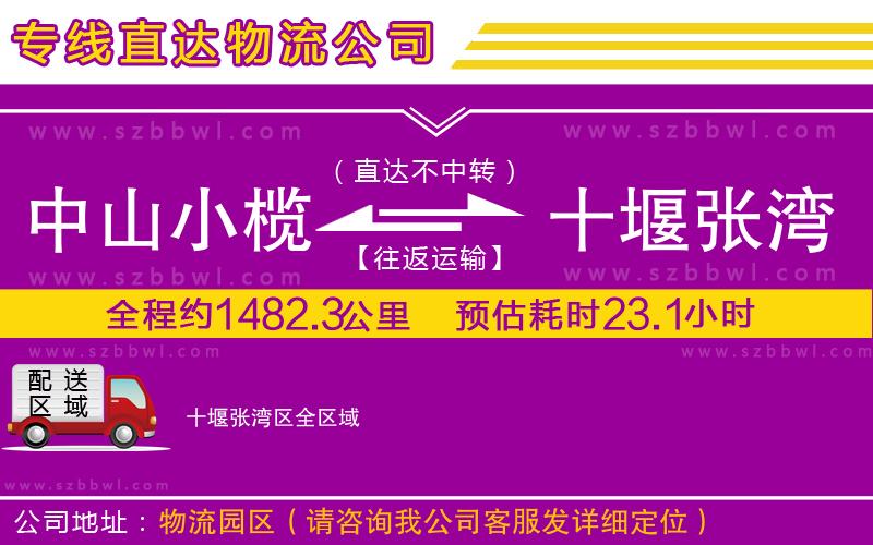 中山小欖到十堰張灣區(qū)物流公司