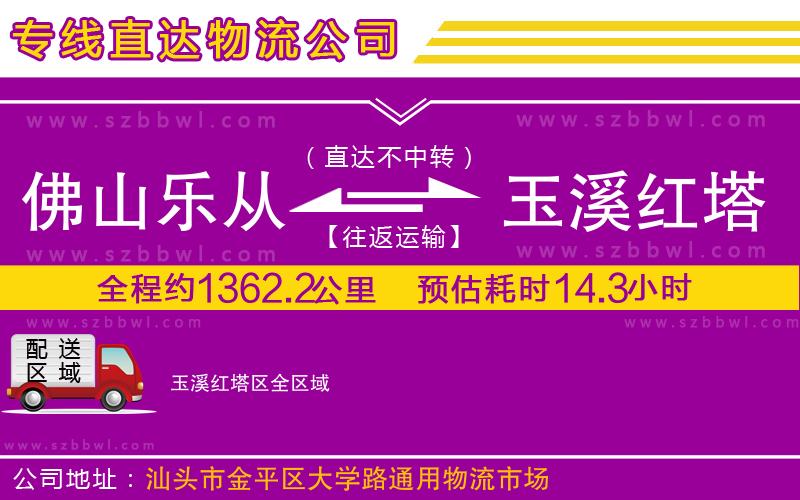 佛山樂從鎮(zhèn)到玉溪紅塔區(qū)物流公司