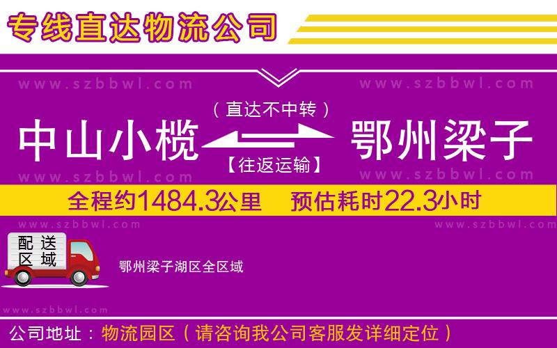 中山小欖到鄂州梁子湖區(qū)物流公司