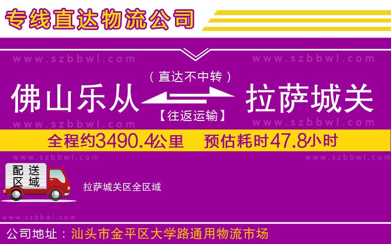 佛山樂從鎮(zhèn)到拉薩城關(guān)區(qū)物流公司