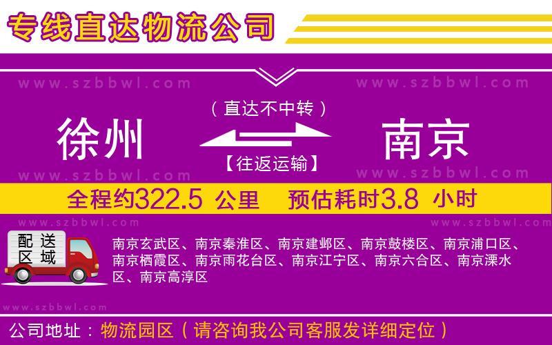 徐州到南京物流公司