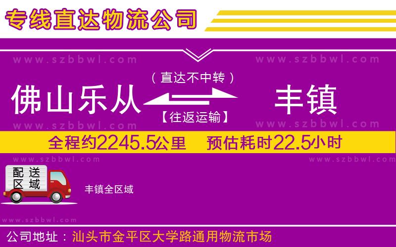 佛山樂從鎮(zhèn)到豐鎮(zhèn)物流專線