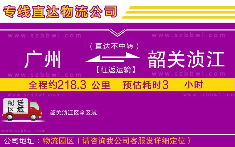 廣州到韶關湞江區(qū)物流公司