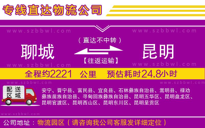 聊城到昆明物流公司