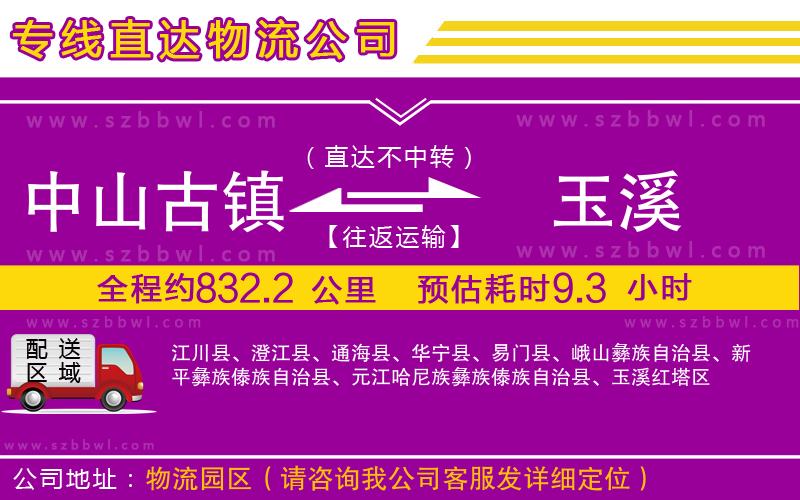 中山古鎮(zhèn)到玉溪物流公司