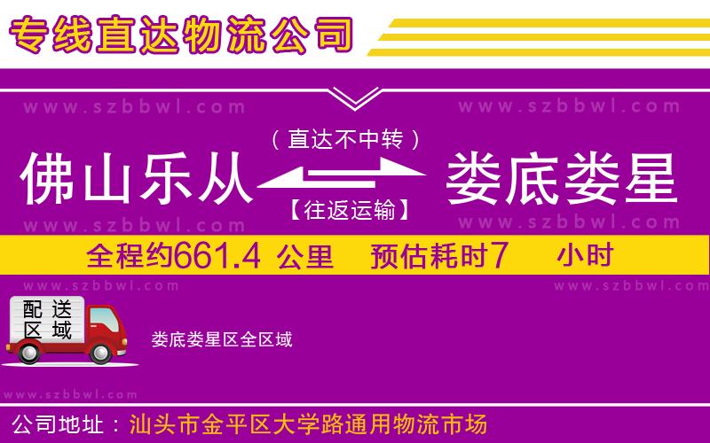 佛山樂(lè)從鎮(zhèn)到婁底婁星區(qū)物流專線