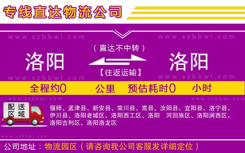 洛陽(yáng)到洛陽(yáng)物流公司