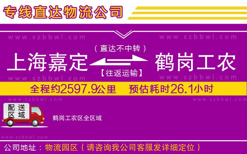 上海嘉定區(qū)到鶴崗工農(nóng)區(qū)物流公司