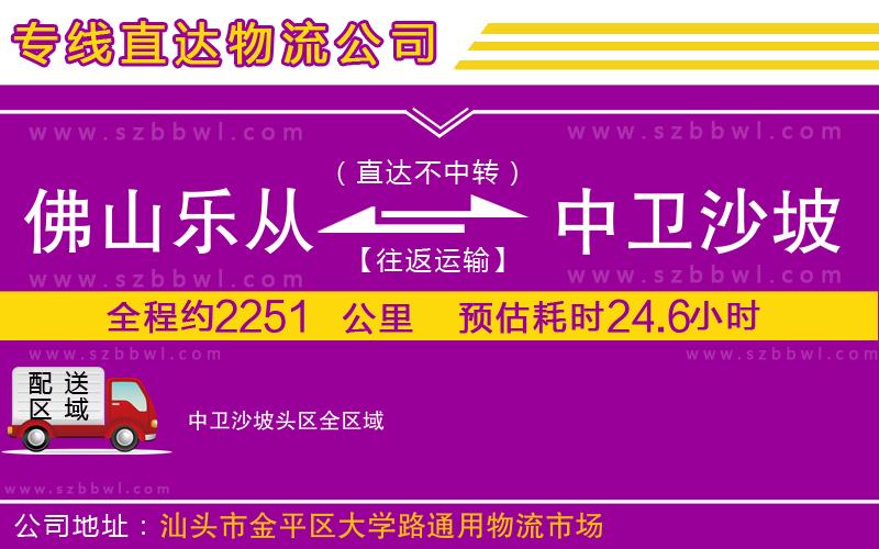 佛山樂從鎮(zhèn)到中衛(wèi)沙坡頭區(qū)物流公司
