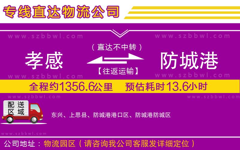 孝感到防城港物流專線