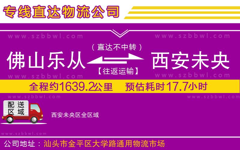 佛山樂(lè)從鎮(zhèn)到西安未央?yún)^(qū)物流公司