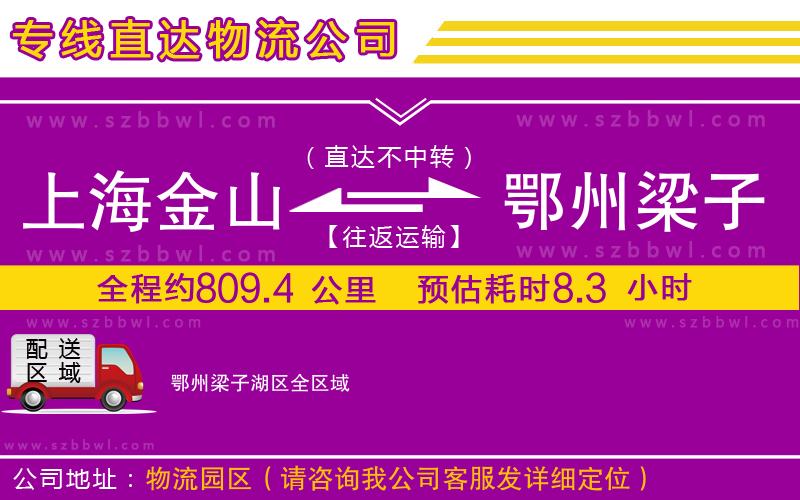 上海金山區(qū)到鄂州梁子湖區(qū)物流專線