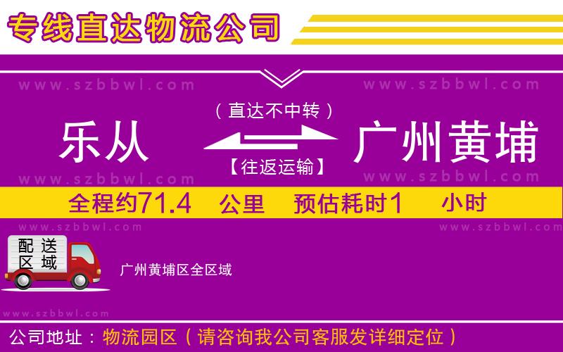 樂從到廣州黃埔區(qū)物流公司