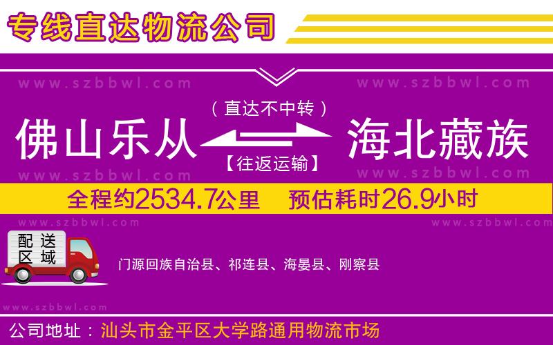 佛山樂(lè)從鎮(zhèn)到海北藏族自治州物流公司