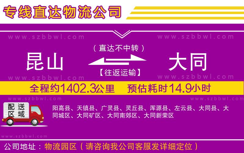 昆山到大同物流專(zhuān)線(xiàn)