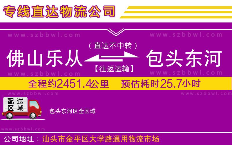 佛山樂從鎮(zhèn)到包頭東河區(qū)物流公司