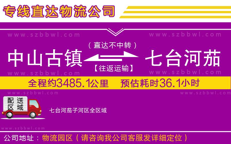 中山古鎮(zhèn)到七臺(tái)河茄子河區(qū)物流專線