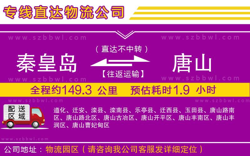 秦皇島到唐山物流專線