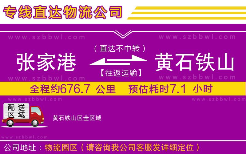 張家港到黃石鐵山區(qū)貨運(yùn)專線