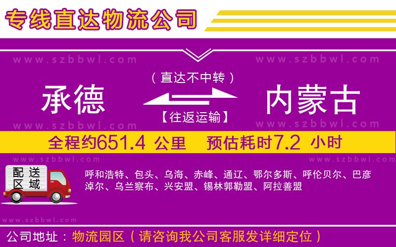 承德到內(nèi)蒙古物流公司