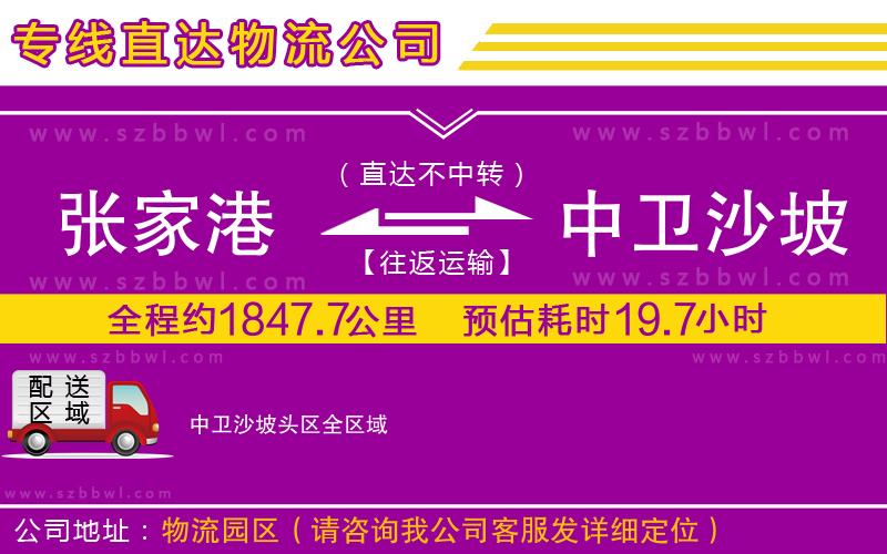 張家港到中衛(wèi)沙坡頭區(qū)貨運(yùn)專線