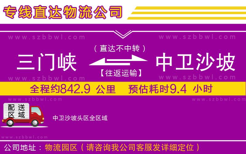 三門峽到中衛(wèi)沙坡頭區(qū)物流公司