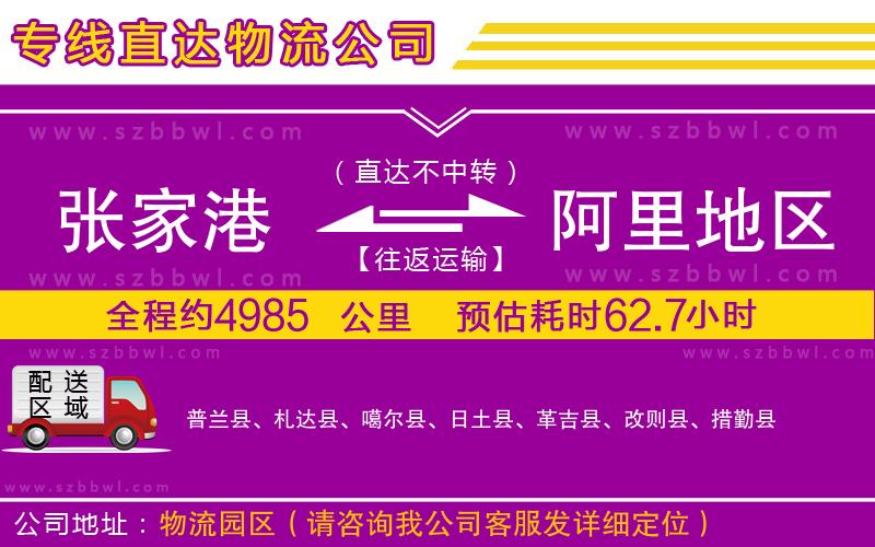 張家港到阿里地區(qū)貨運(yùn)專線