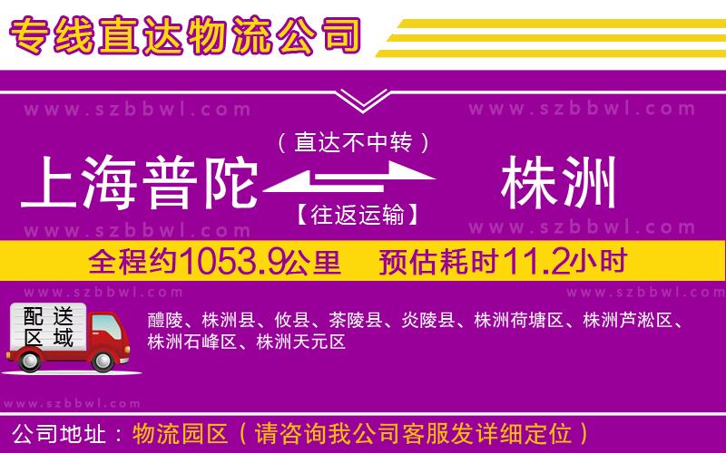 上海普陀區(qū)到株洲物流公司
