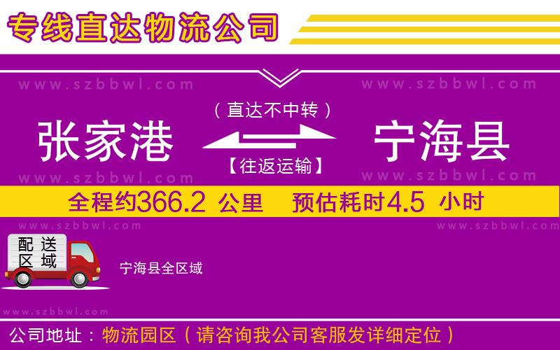 張家港到寧?？h貨運(yùn)專線