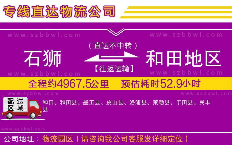 石獅到和田地區(qū)貨運(yùn)專線