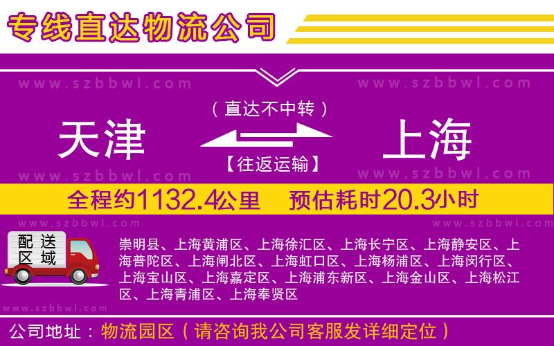 天津到上海貨運(yùn)專線