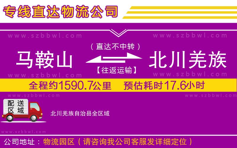 馬鞍山到北川羌族自治縣物流專線
