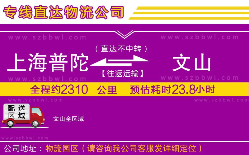 上海普陀區(qū)到文山物流公司