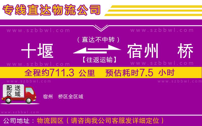 十堰到宿州埇橋區(qū)物流專線