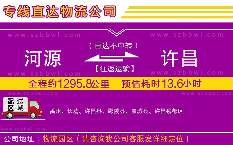 河源到許昌物流專線