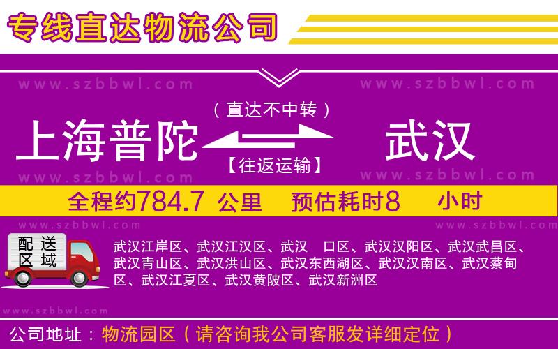 上海普陀區(qū)到武漢物流專線