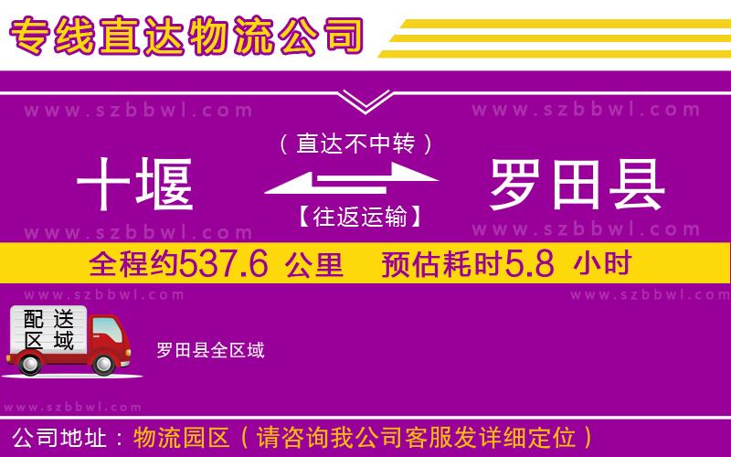 十堰到羅田縣物流專線