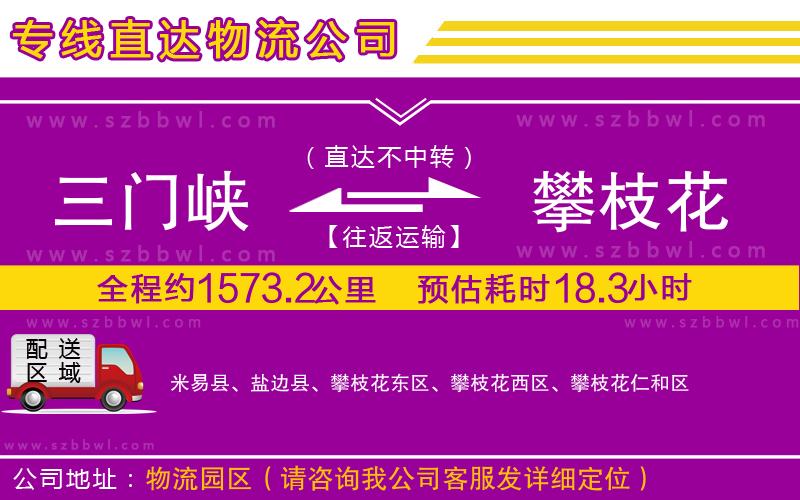 三門峽到攀枝花物流專線