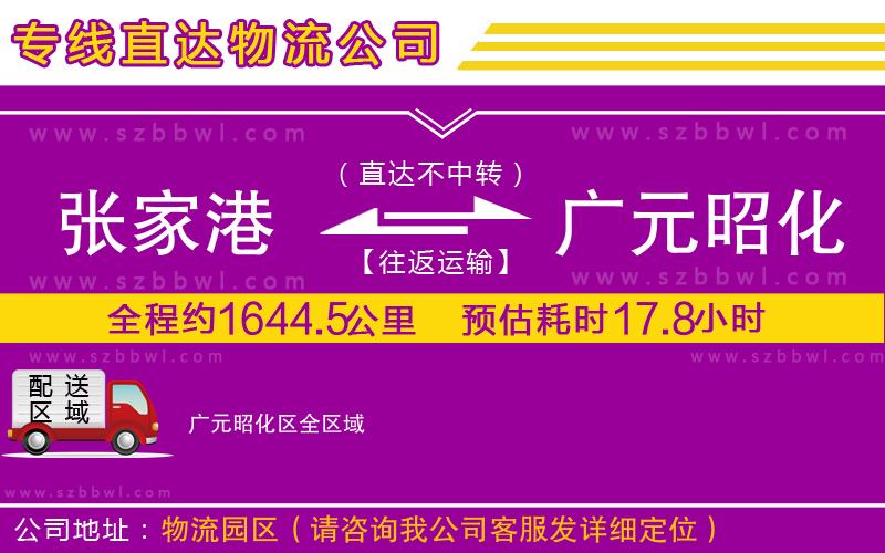 張家港到廣元昭化區(qū)貨運(yùn)專線