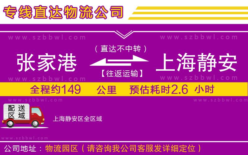 張家港到上海靜安區(qū)貨運專線